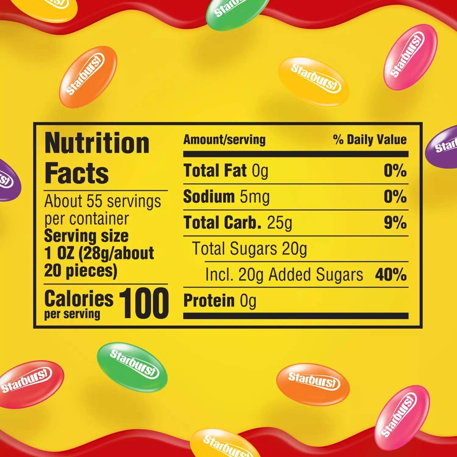 Starburst Original Fruit Flavors Jelly Beans, 54 oz Starburst