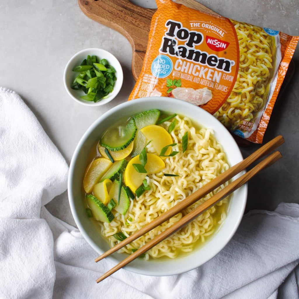 Nissin Top Ramen Chicken, 3 oz (Pack of 6) Nissin