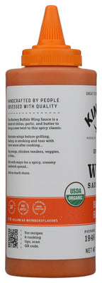 Kinder's Organic Buttery Buffalo Wing Sauce, 13.4 oz Kinder's