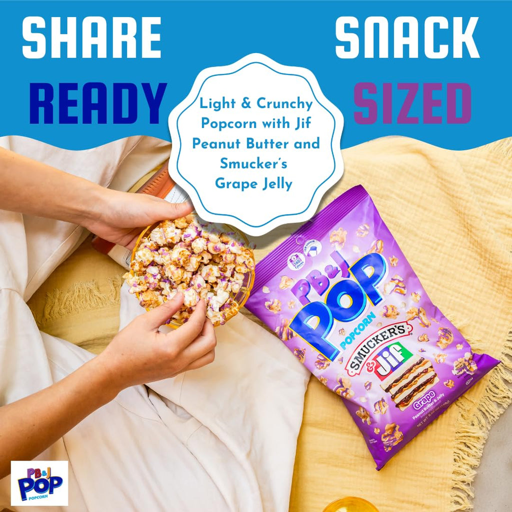 PB & J Pop Smucker's & Jif Coated Popcorn PB & J Pop