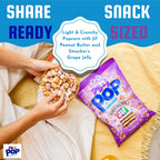 PB & J Pop Smucker's & Jif Coated Popcorn PB & J Pop
