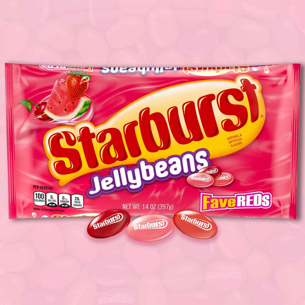 Starburst Red Jelly Beans, 14 oz Starburst