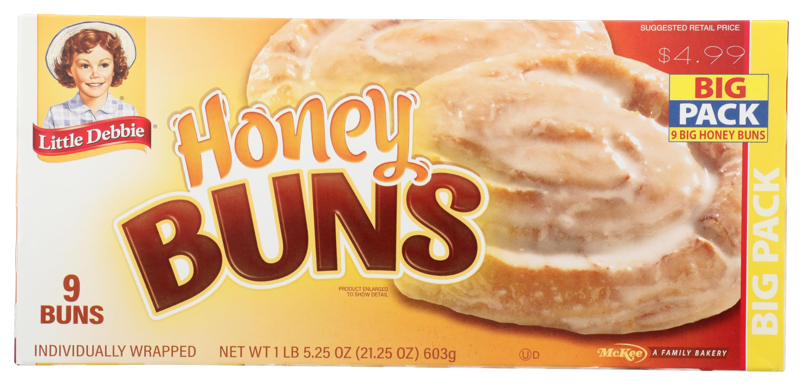 Little Debbie Honey Buns, 9 ct, 20.98 oz Little Debbie