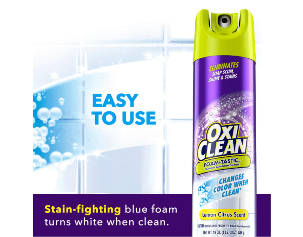 Kaboom Foam-Tastic with OxiClean, Citrus Scent, 19 oz Kaboom