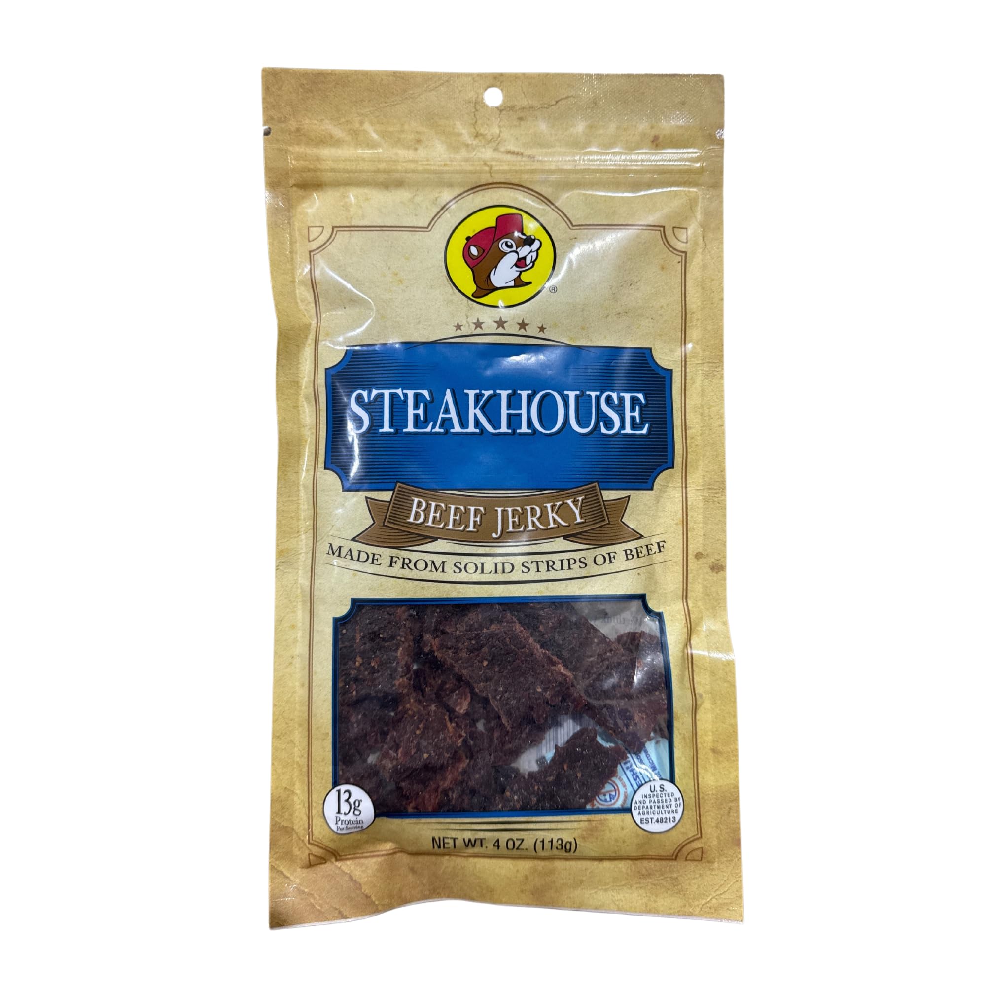 Buc-ee's Texas Hill Country Steakhouse Beef Jerky, 4 oz Buc-ee's
