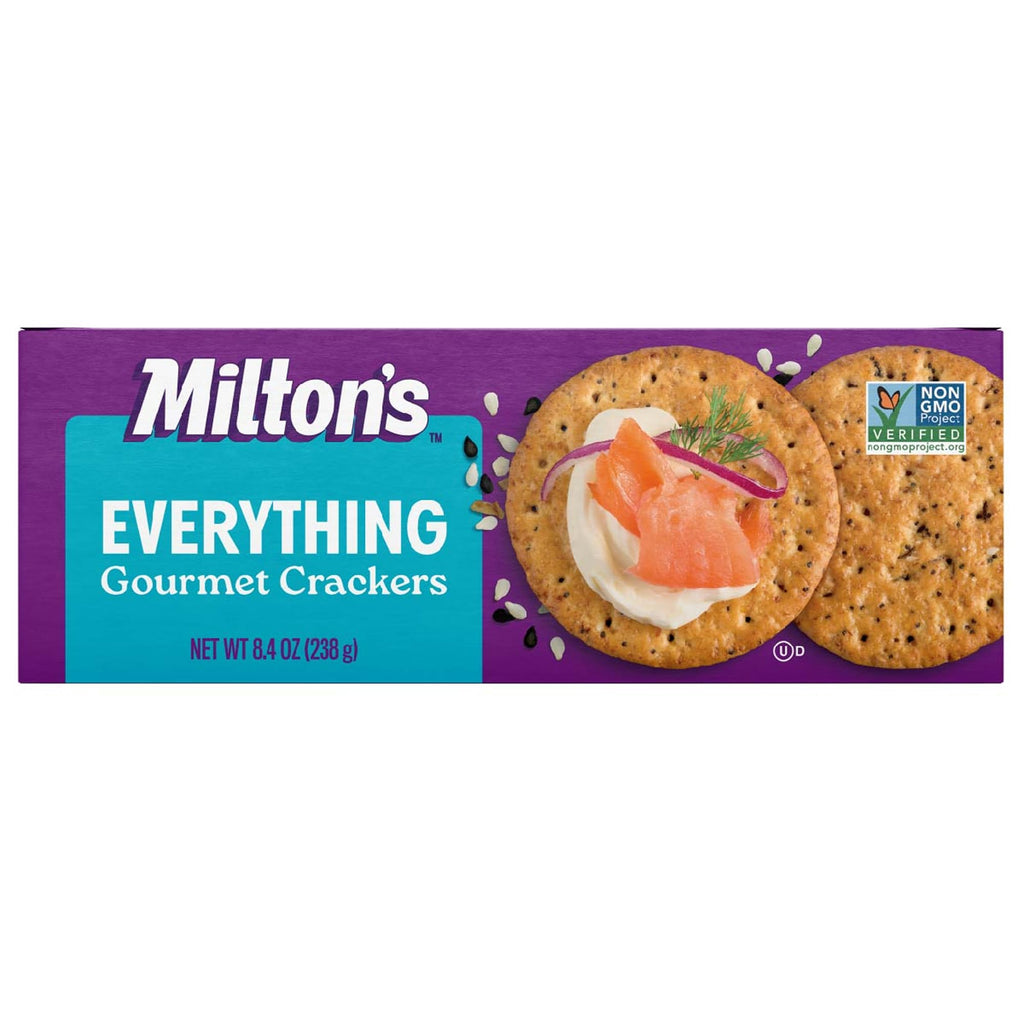 Milton's Gourmet Crackers, Everything, 8.4 oz Milton's