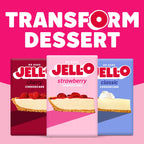 Jell-O No Bake Strawberry Cheesecake Dessert Kit, 19.6 oz Jell-O