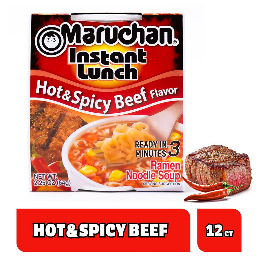 Maruchan Instant Lunch Ramen Noodles, 2.25 oz (Pack of 12)