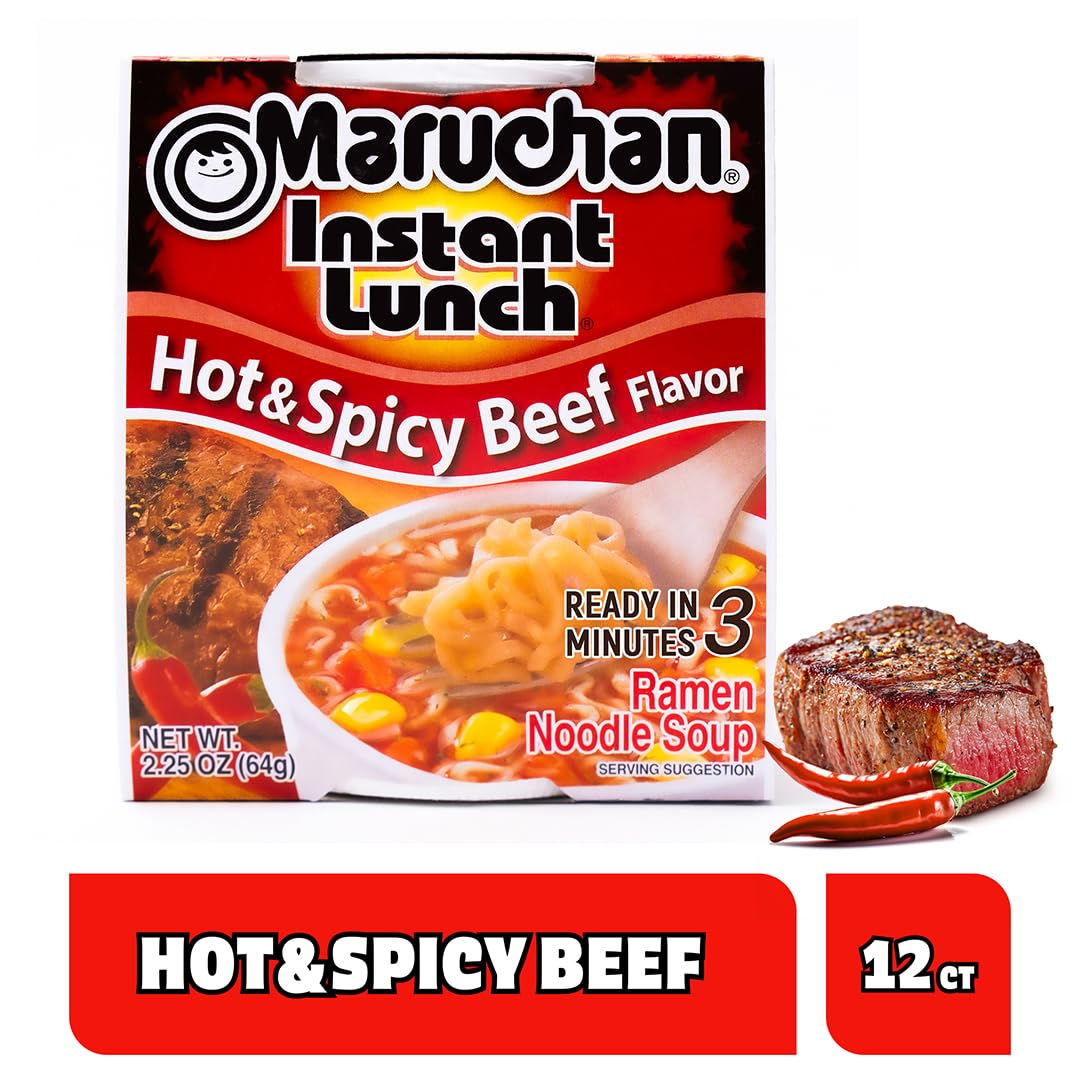 Maruchan Instant Lunch Ramen Noodles, 2.25 oz (Pack of 12)