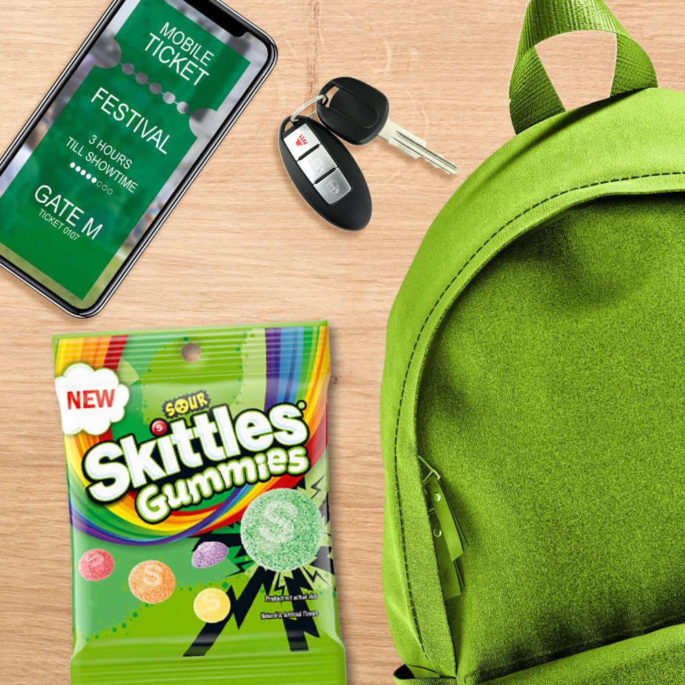 Skittles Sour Gummies, 5.8 Oz (Pack of 12) Skittles