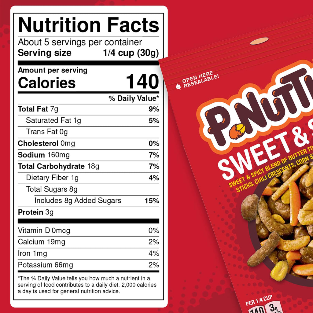 P-nuttles Sweet & Spicy Snack Mix, 14 oz P-nuttles