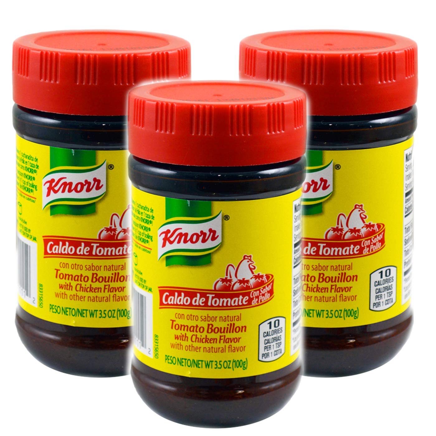 Knorr Tomato Chicken Bouillon Broth, 3.5 oz (Pack of 3) Knorr