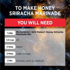 McCormick Grill Mates Honey Sriracha Marinade Mix Packets, 1 oz (12 Pack)