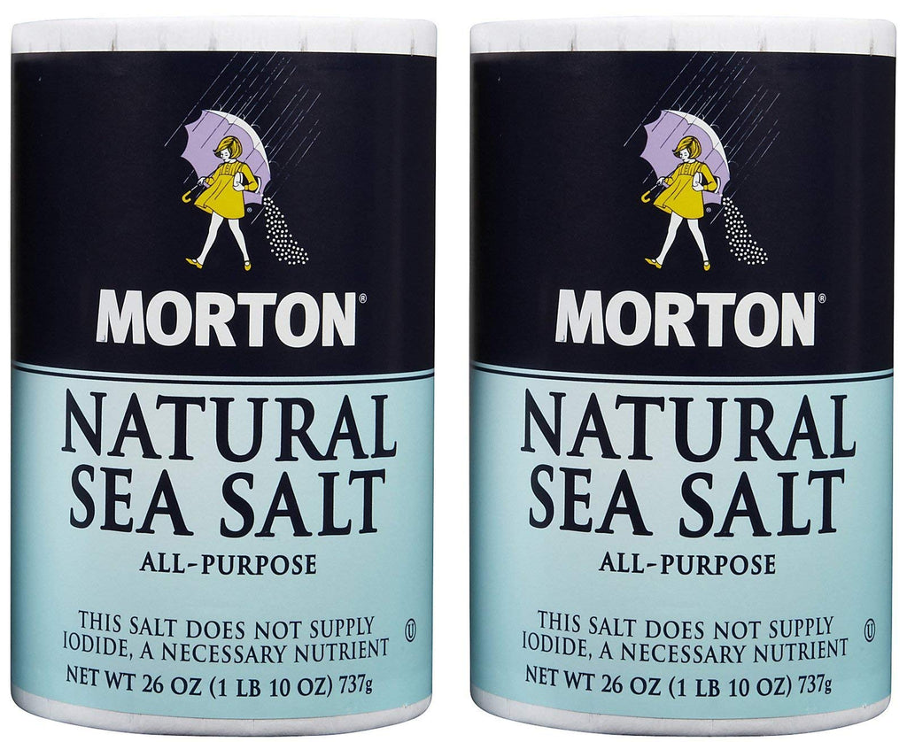 Morton Natural Sea Salt, 1.62 lb (Pack of 2) Morton
