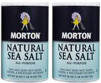 Morton Natural Sea Salt, 1.62 lb (Pack of 2) Morton