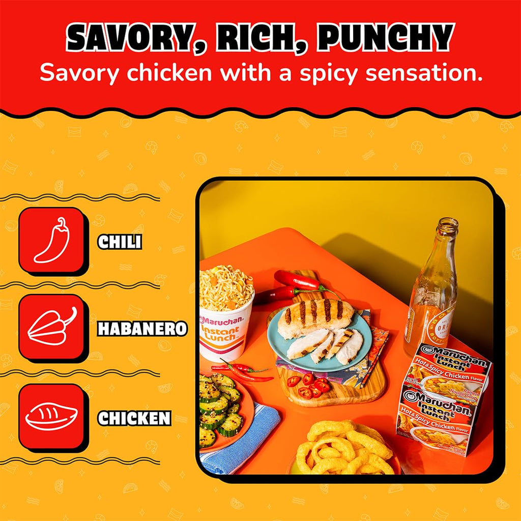 Maruchan Instant Lunch Ramen Noodles, 2.25 oz (Pack of 12)