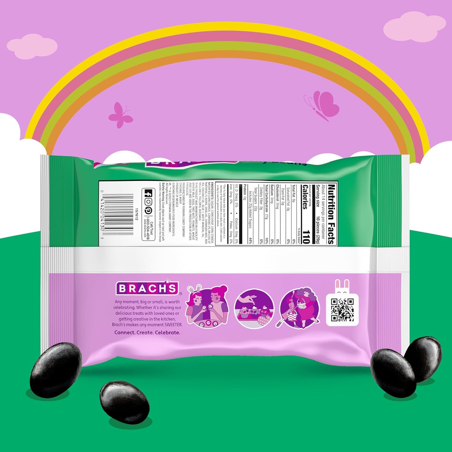 Tundras Black Licorice Easter Jelly Beans, 9 oz (Pack of 2) Tundras
