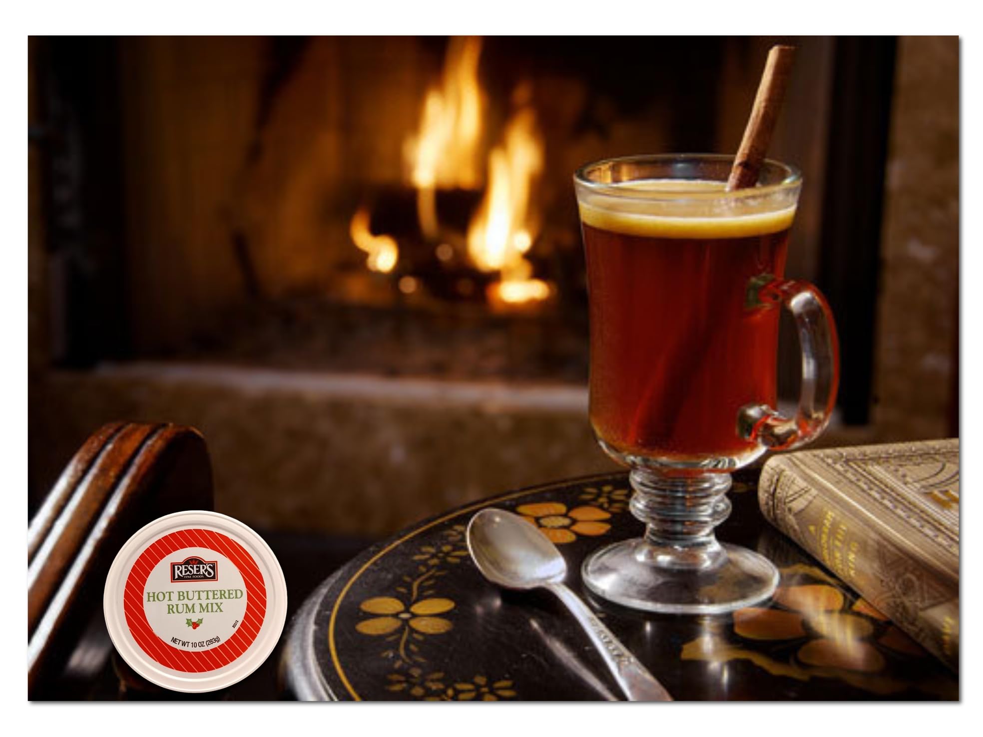 Reser's Hot Buttered Rum Hot Toddy Mix, 10 oz (Pack of 2) Reser's
