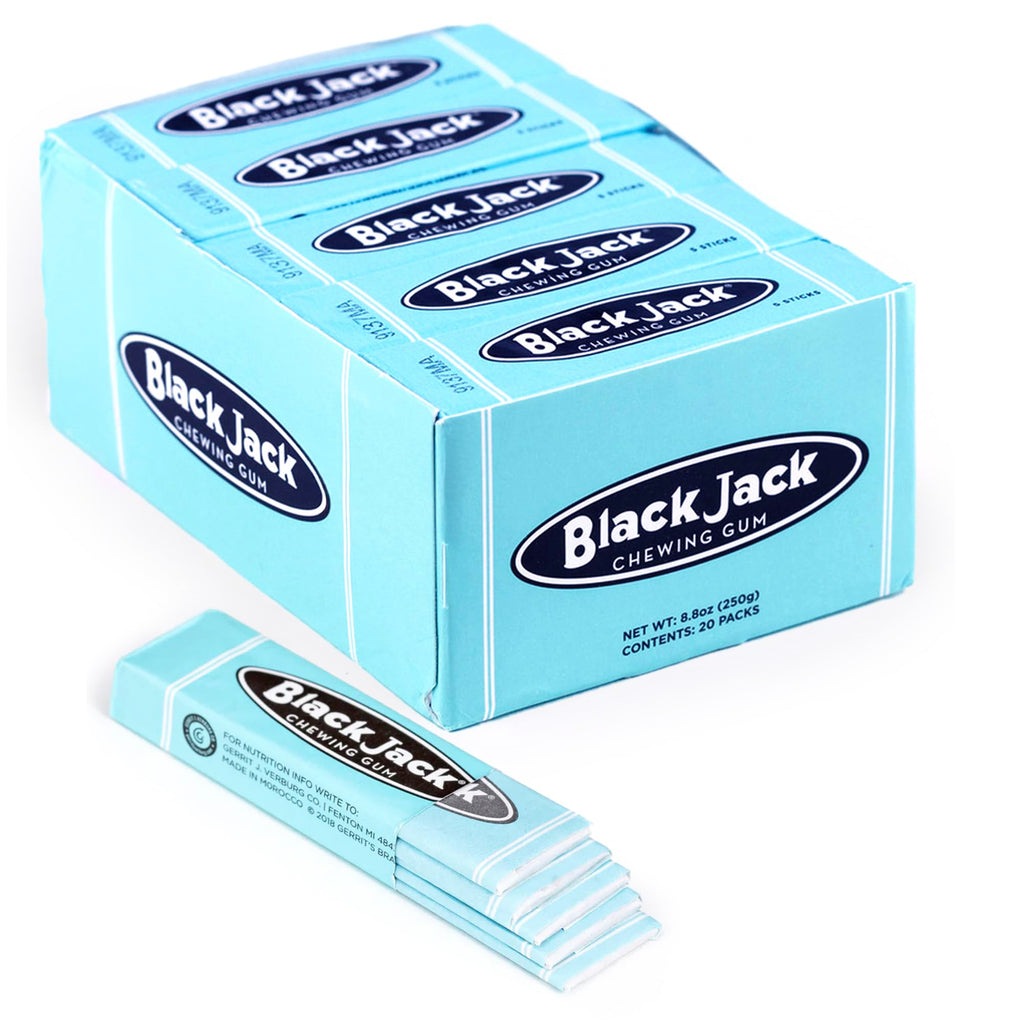 Gerrit's Black Jack Gum, 5 Sticks, 20 ct Gerrit's