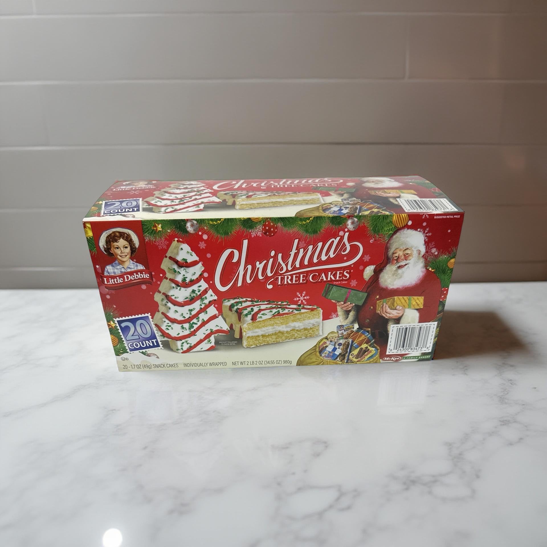 Little Debbie Christmas Tree Cakes Vanilla, 20 ct Little Debbie