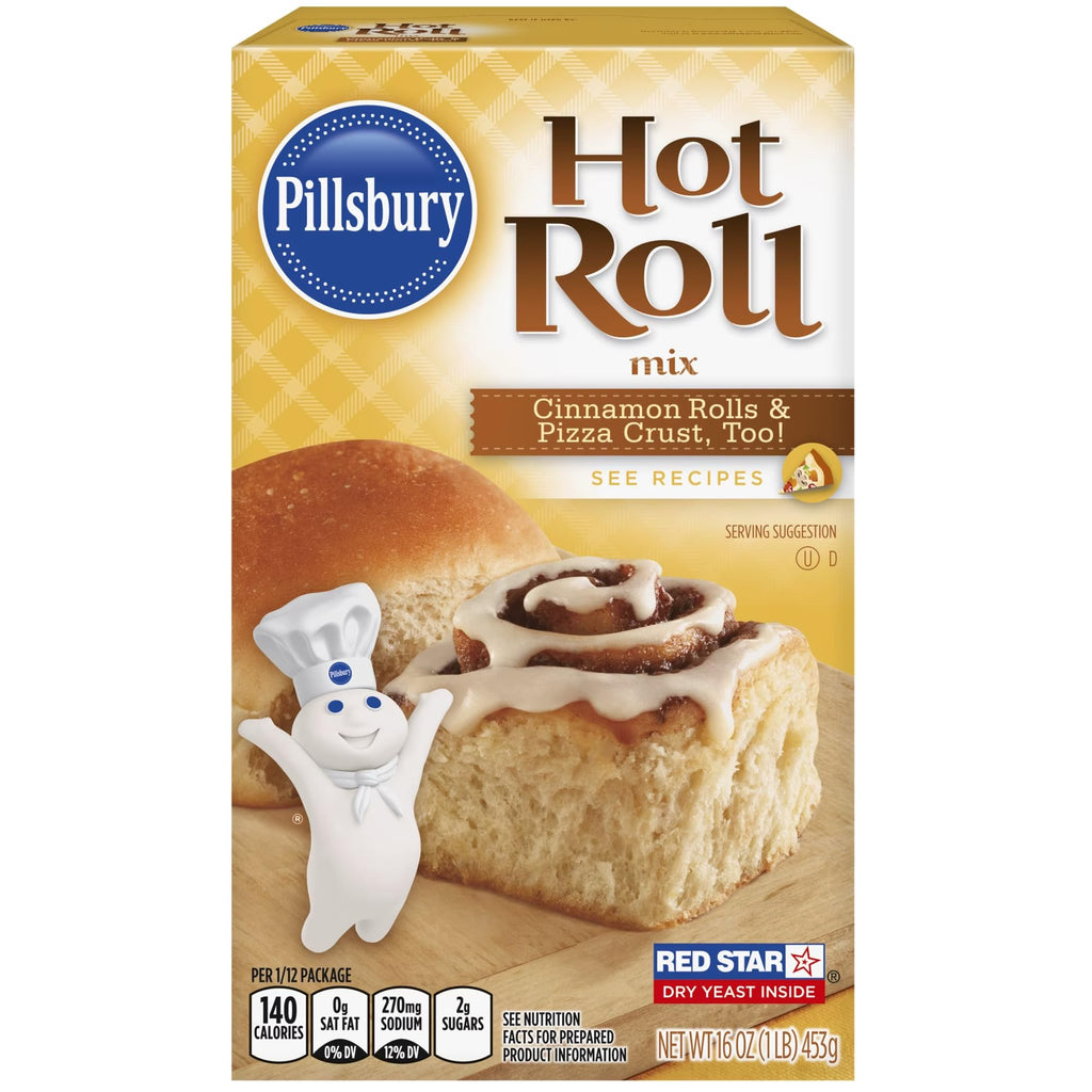 Pillsbury Hot Roll and Quick Bread Baking Mix, Two Box Pack
