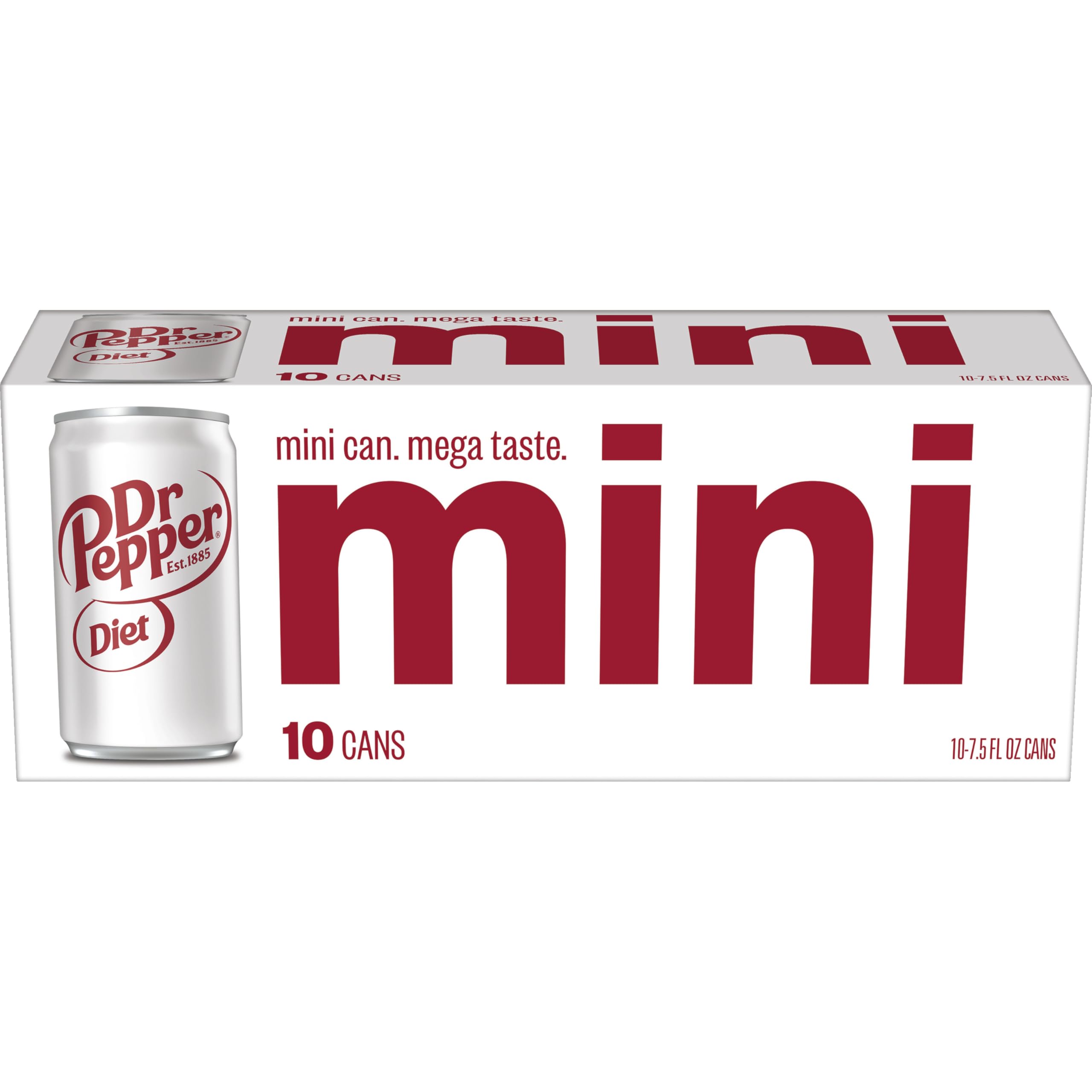 Diet Dr Pepper Mini Cans, 7.5 fl oz (Pack of 18) Dr Pepper