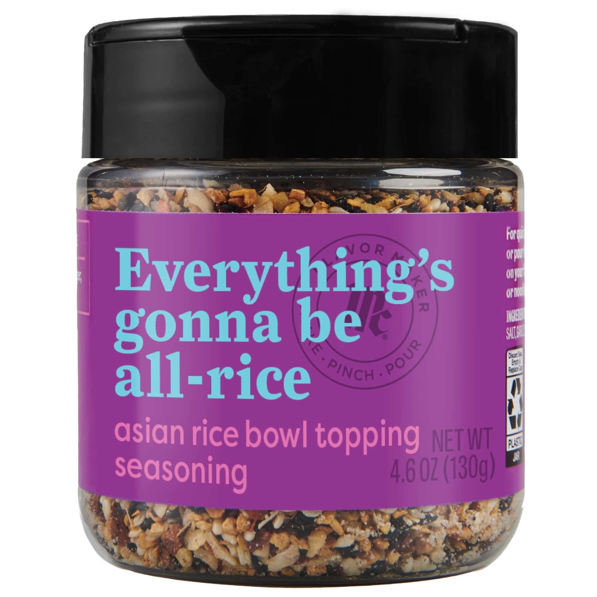 McCormick Flavor Maker Topping Seasoning, Sesame Garlic, Flip-Top Jar