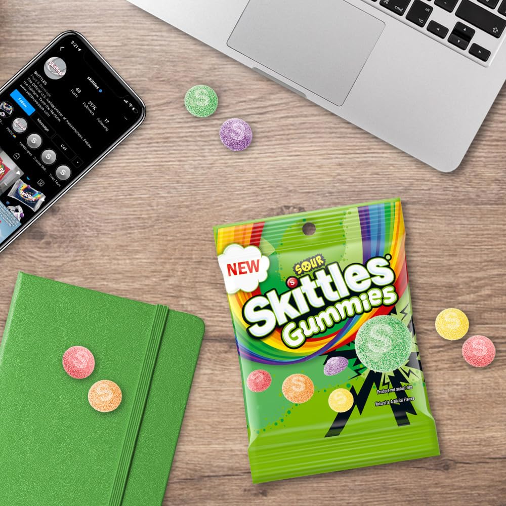 Skittles Sour Gummies, 5.8 Oz (Pack of 12) Skittles