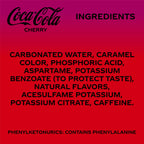 Coca-Cola Zero Sugar Cherry Soda, 12 fl oz (Pack of 12) Coca-Cola