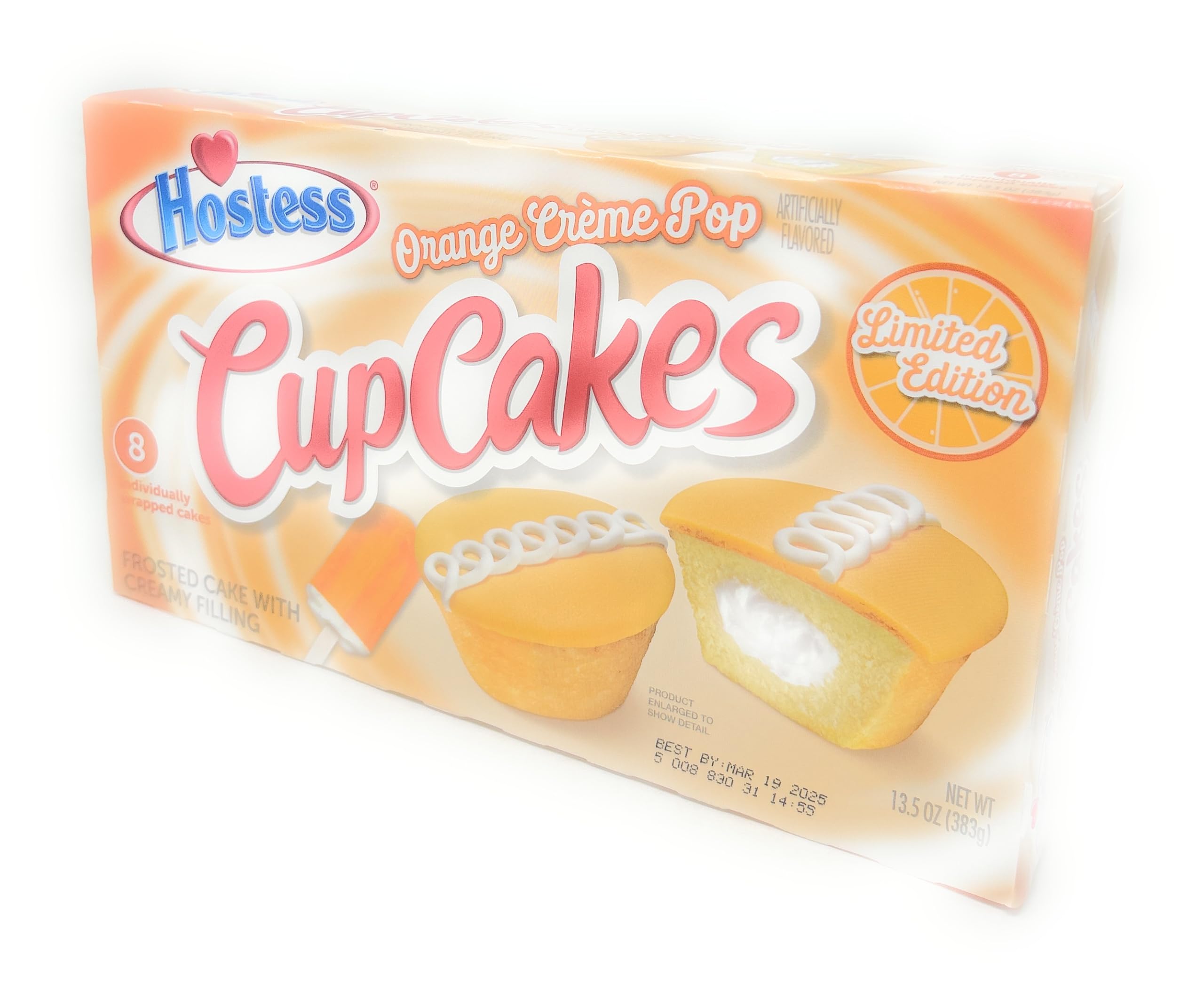 Hostess Orange Creme Pop Cupcakes, 8 ct Hostess