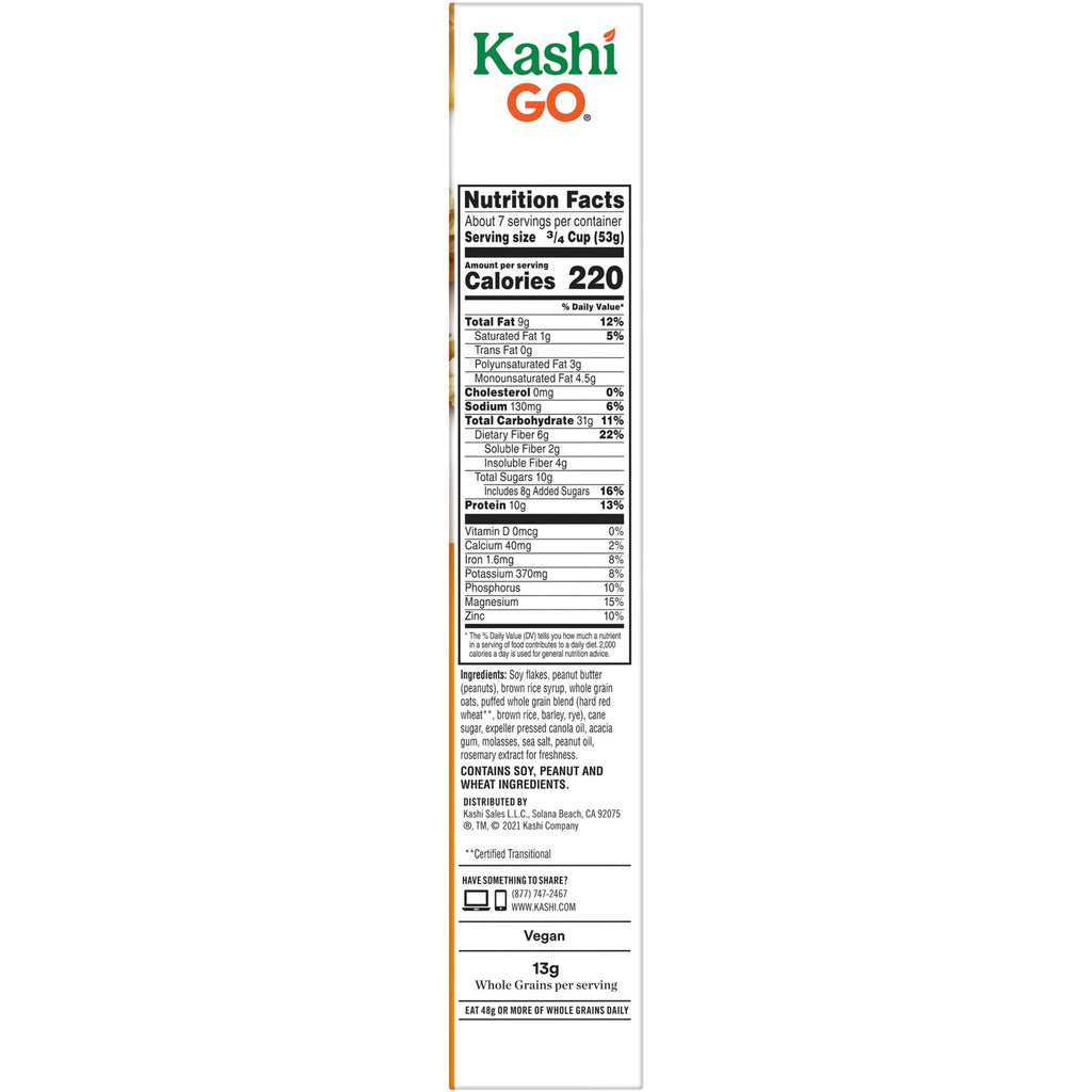 Kashi GO Peanut Butter Crunch Cereal, 13.2 oz Kashi