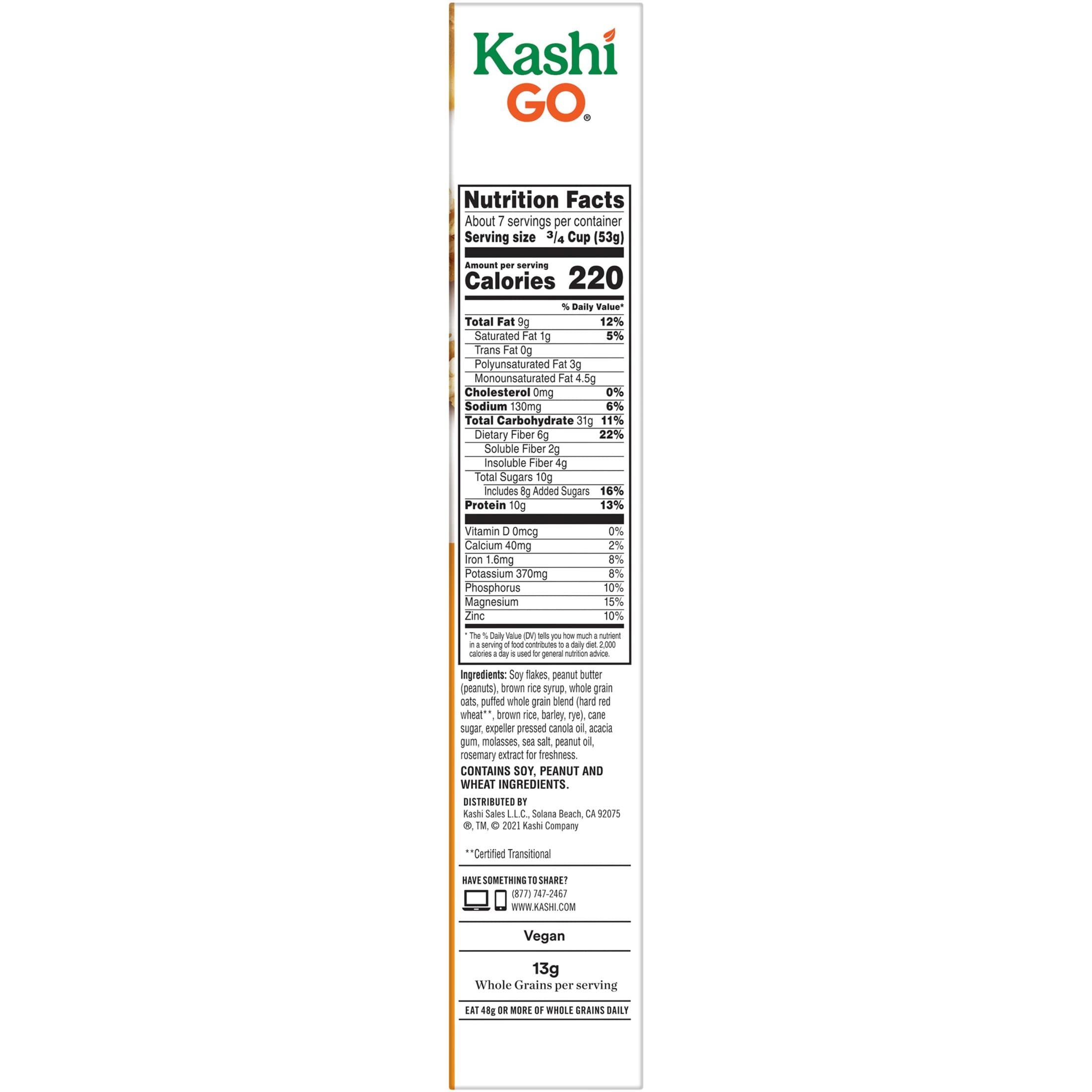 Kashi GO Peanut Butter Crunch Cereal, 13.2 oz Kashi