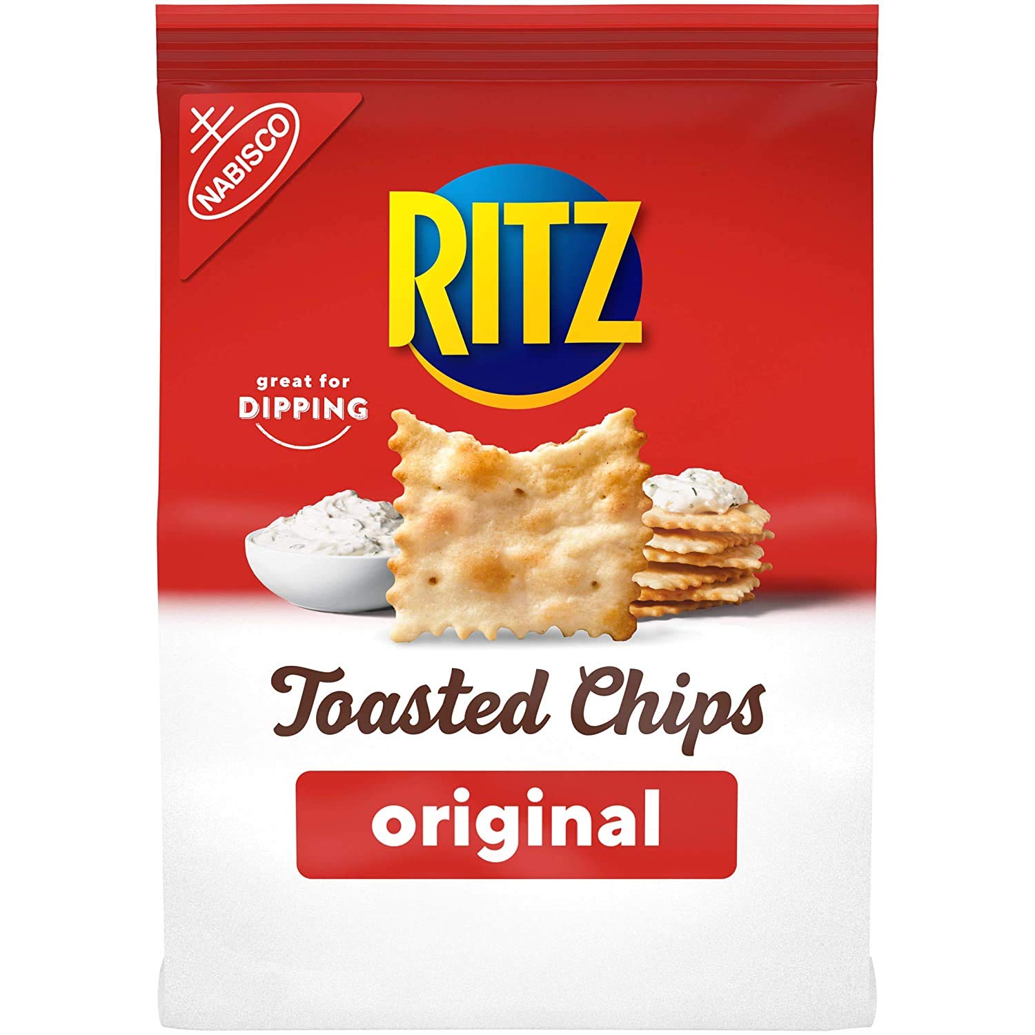 Ritz Toasted Chips Original, 8.1 oz (Pack of 2) Ritz