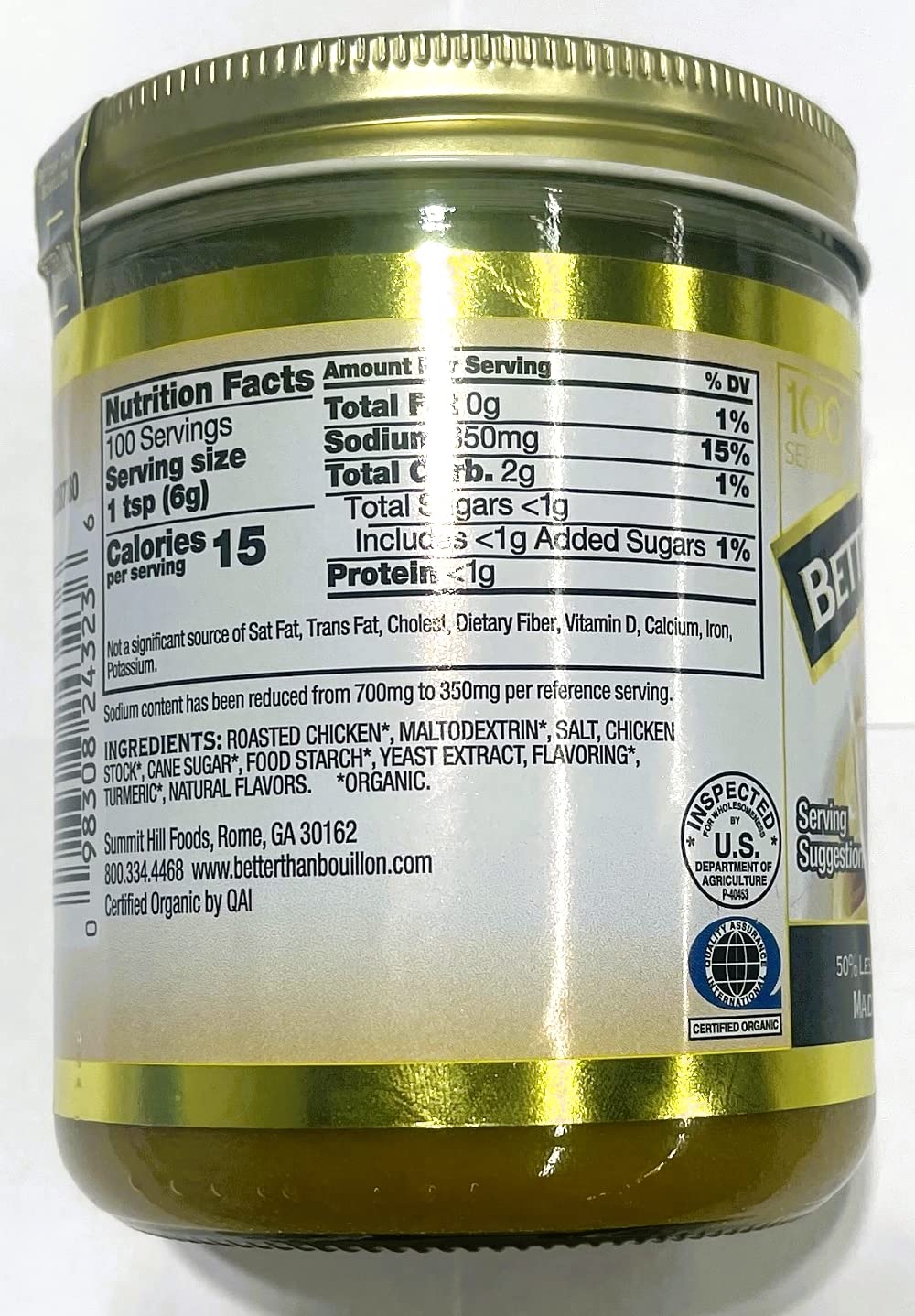Better Than Bouillon Organic Roasted Chicken Base, 21 oz Better Than Bouillon