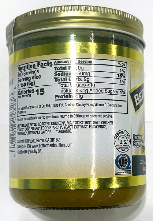 Better Than Bouillon Organic Roasted Chicken Base, 21 oz Better Than Bouillon