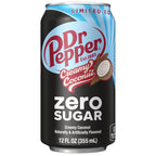 Dr Pepper Zero Sugar Creamy Coconut Soda, 12 fl oz (Pack of 12) Dr Pepper