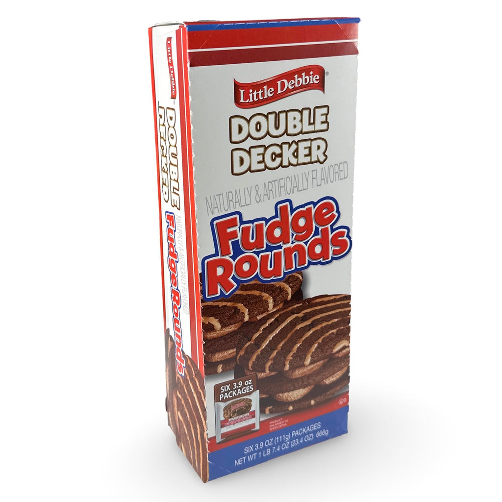 Little Debbie Double Decker Fudge Rounds, 3.9 oz (Pack of 6) Little Debbie