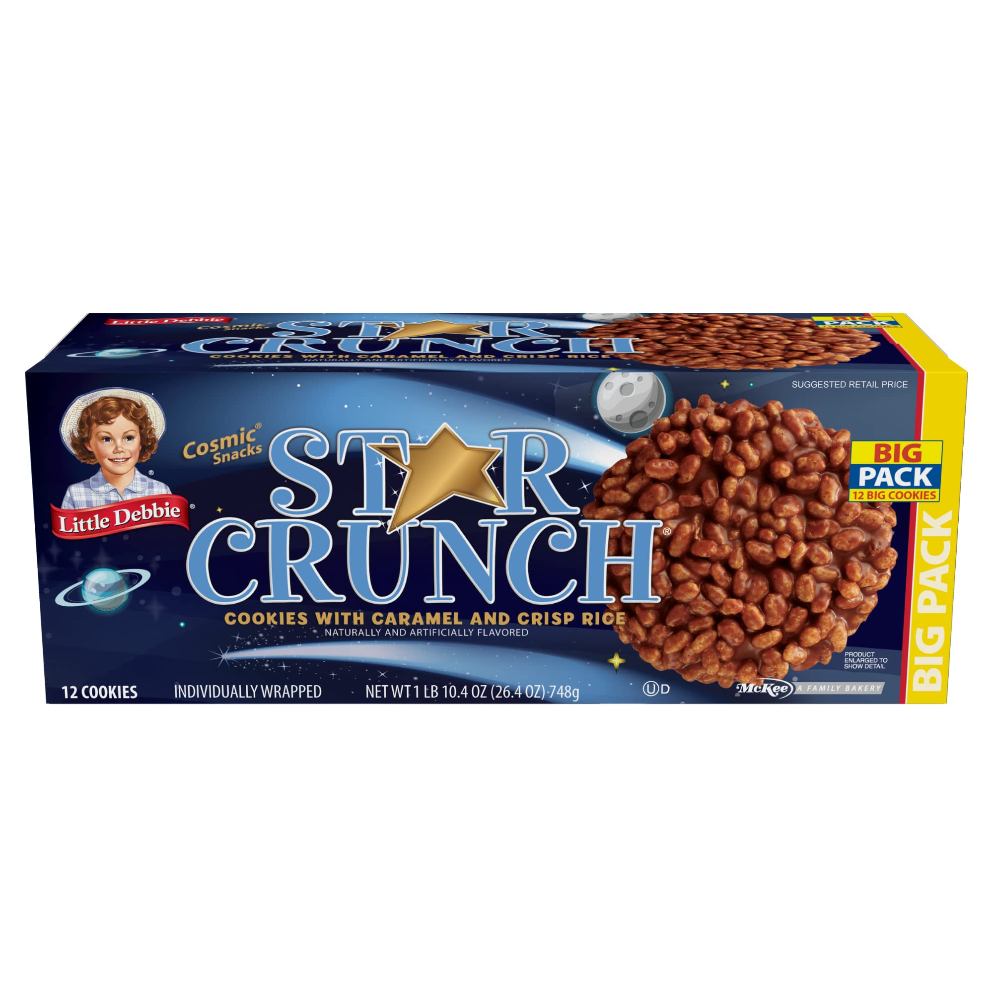 Little Debbie Star Crunch- Big Pack, 10.4 oz (Pack of 3) Little Debbie
