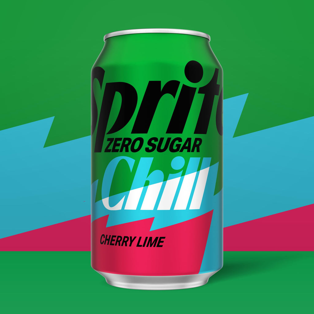 Sprite Chill Zero Sugar Cherry Lime Soda, 12 fl oz (Pack of 12) Sprite