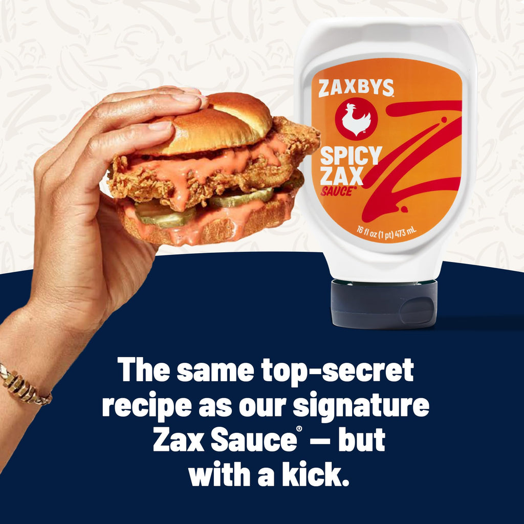 Zaxby's Spicy Zax Sauce, 16 oz (Pack of 2) Zaxby's