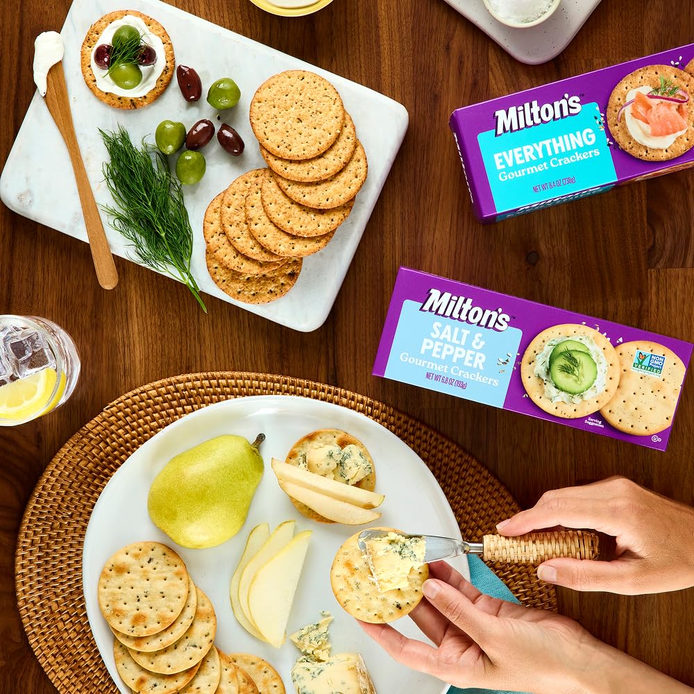 Milton's Gourmet Crackers, Everything, 8.4 oz Milton's