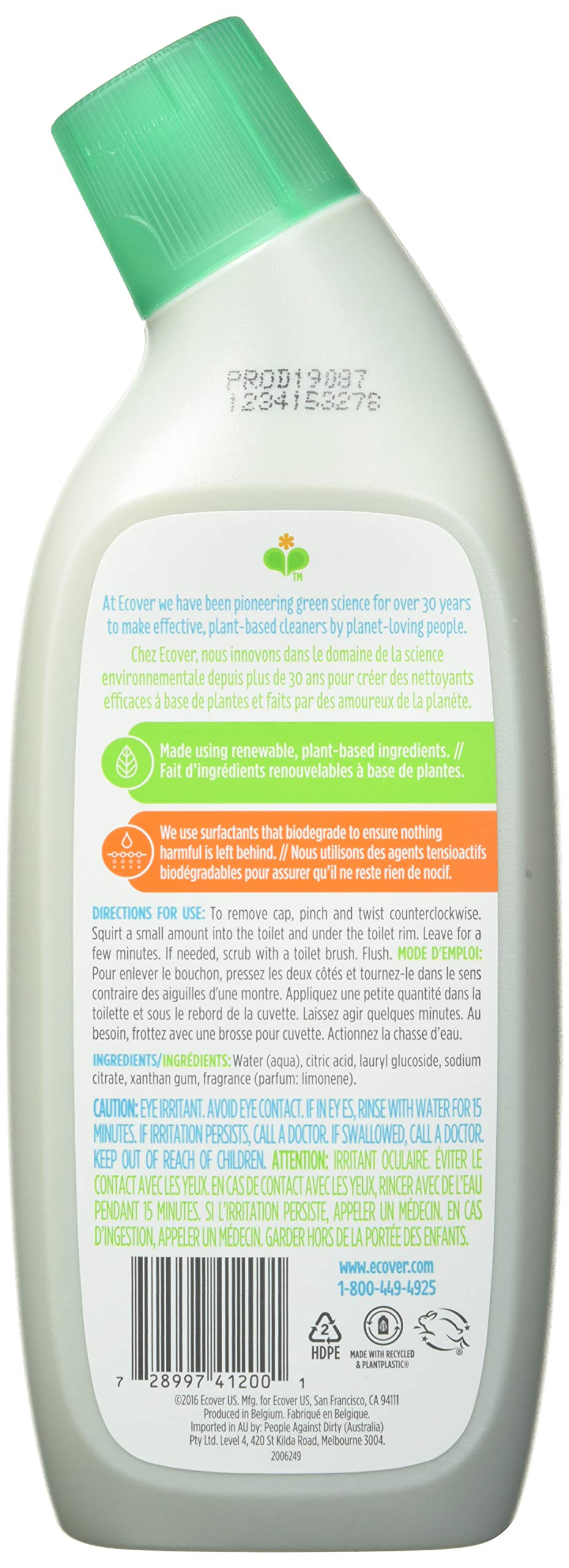 Ecover Pine Fresh Toilet Bowl Cleaner, 25 oz Ecover