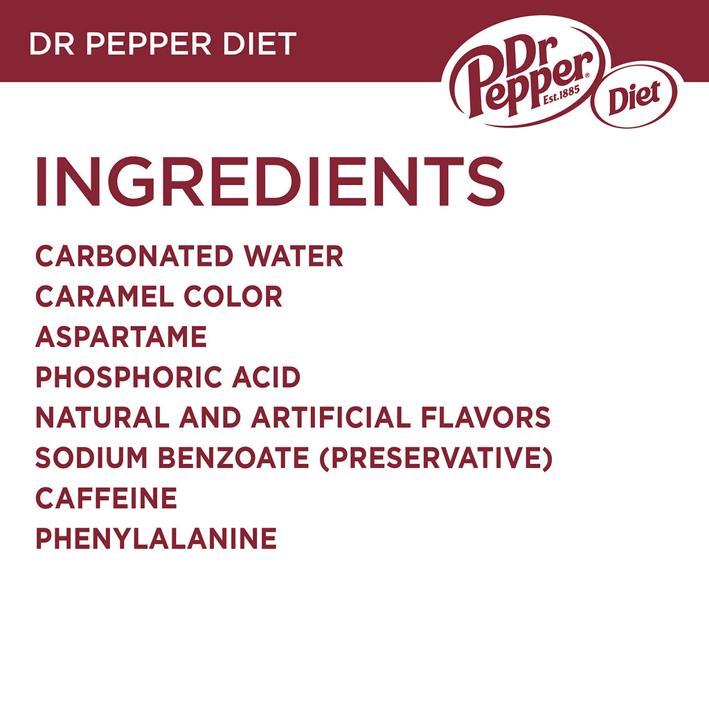 Diet Dr Pepper Mini Cans, 7.5 fl oz (Pack of 18) Dr Pepper