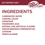 Diet Dr Pepper Mini Cans, 7.5 fl oz (Pack of 18) Dr Pepper
