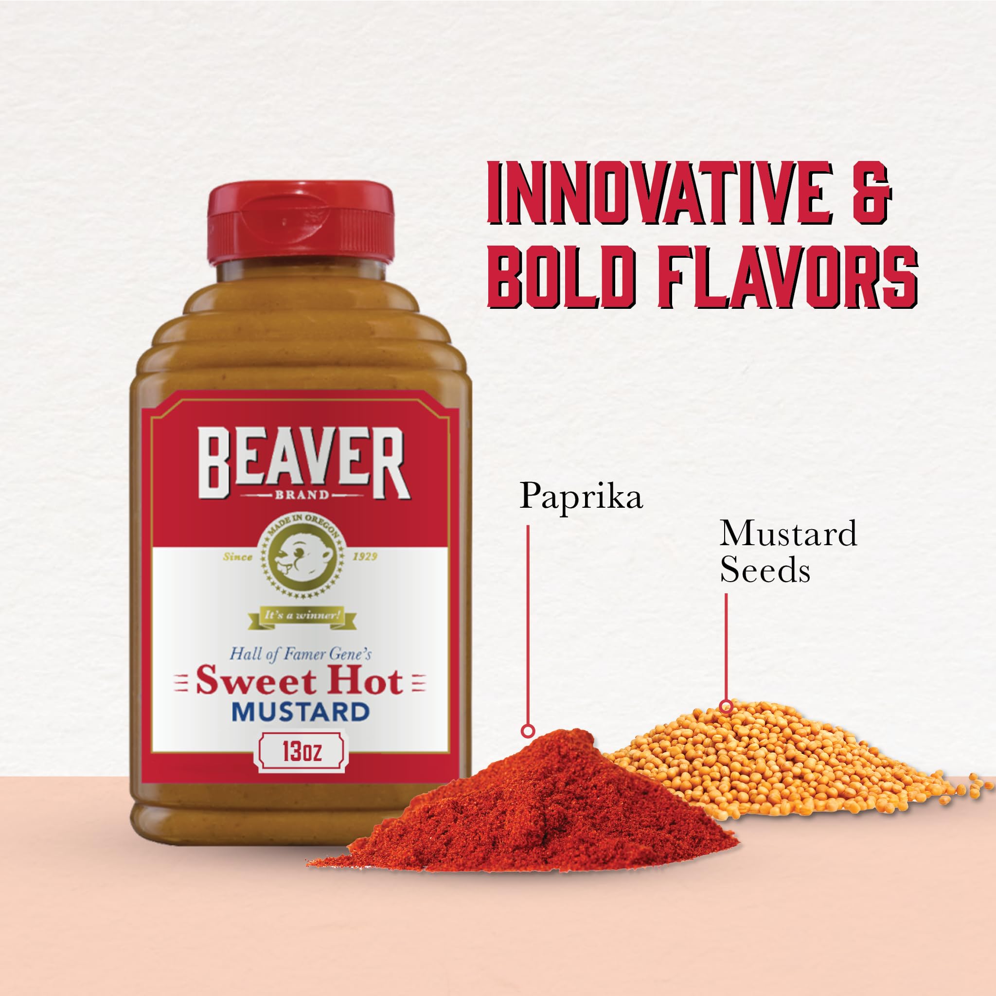 Beaver Mustard Squeeze Bottle