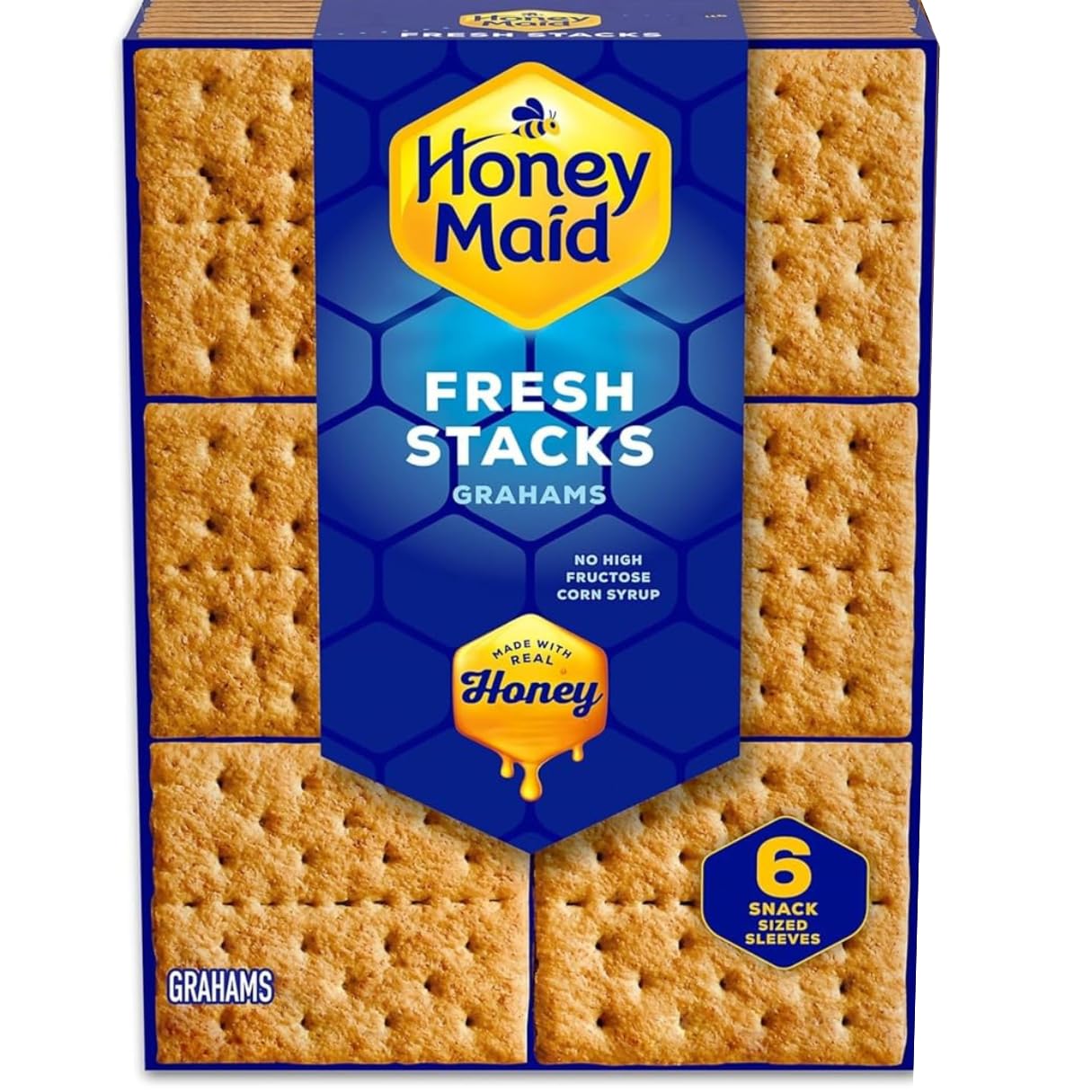 Honey Maid Honey Graham Crackers, Fresh Stacks (Pack of 3) Honey Maid