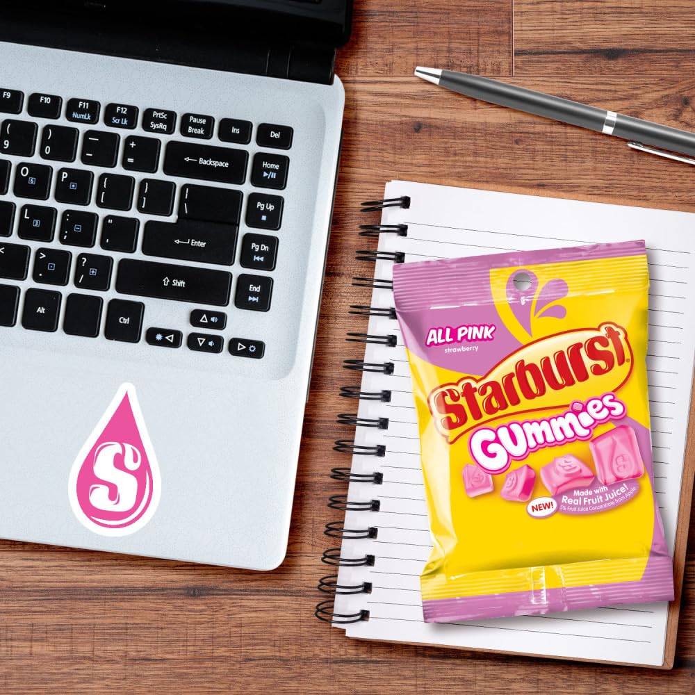 Starburst All Pink Candy Bag, 5 oz (Pack of 12) Starburst