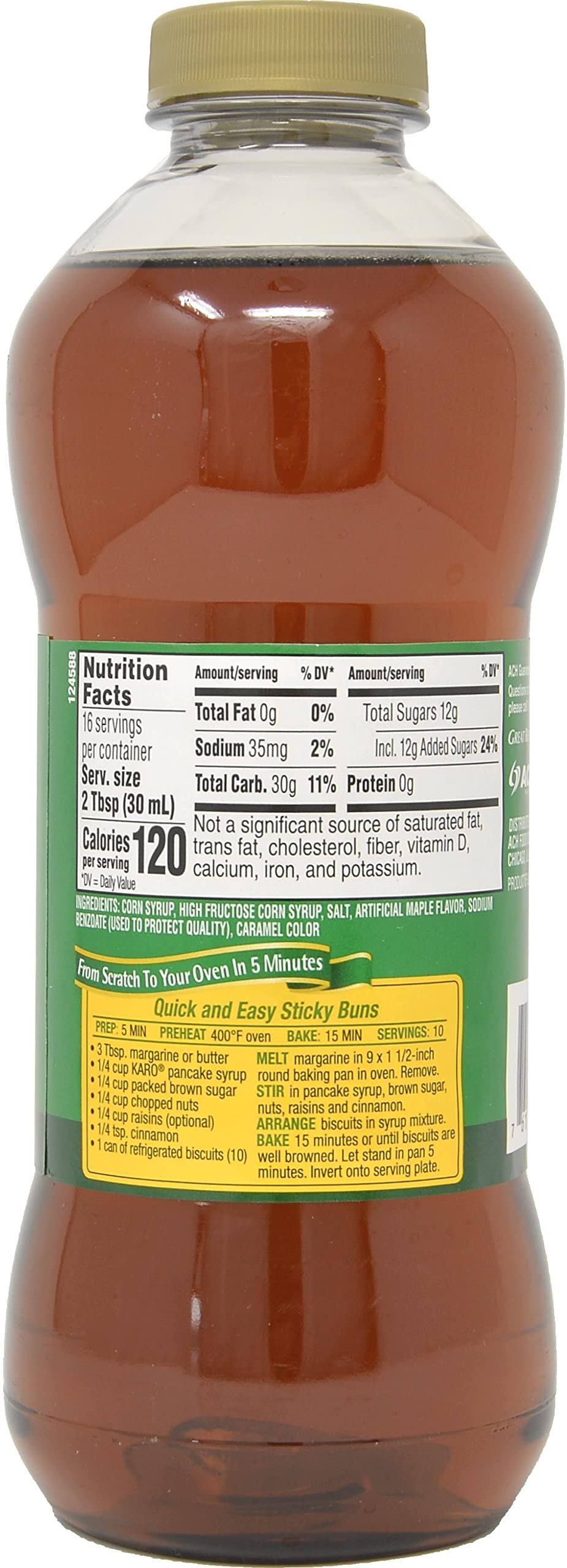 Karo Pancake Syrup, 16 oz (Pack of 2) Karo