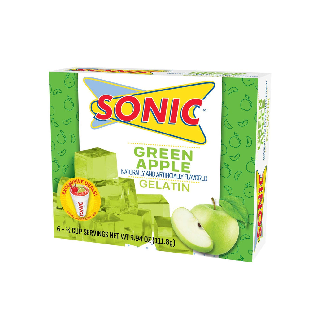 Sonic Gelatin Variety Pack, 4 Flavors, 3.94 oz (Pack of 4) Sonic