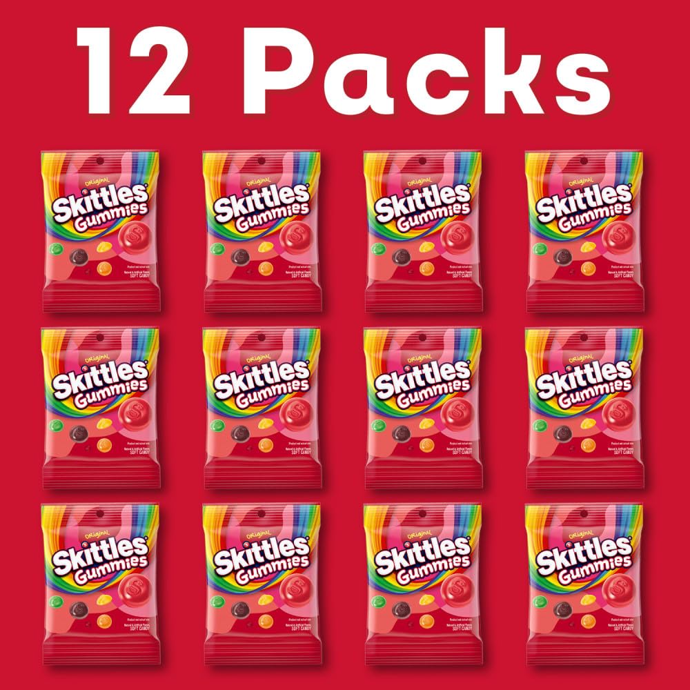 Skittles Sour Gummies, 5.8 Oz (Pack of 12) Skittles